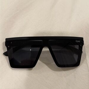 Quay Black Oversized Sunglasses